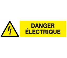 PANNEAU DANGER ELECTRICITE